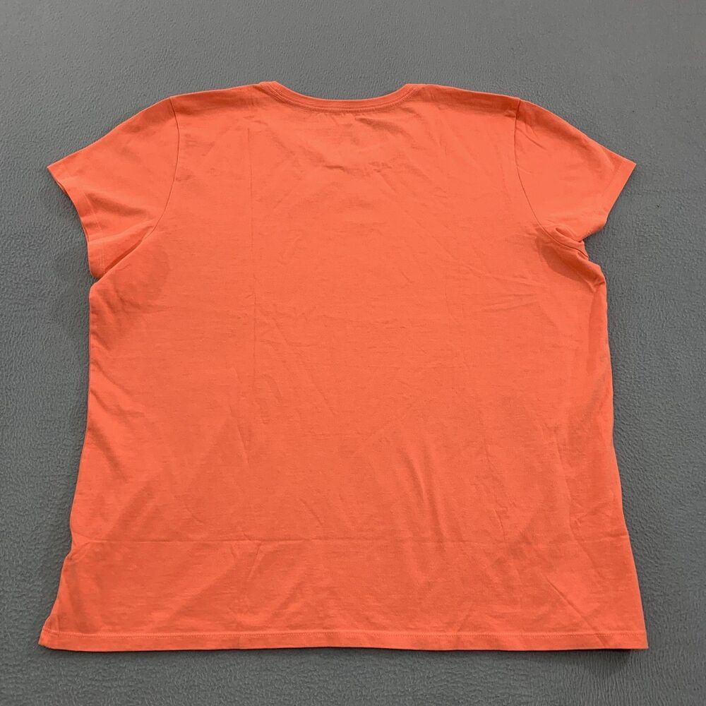 Life Is Good Shirt Womens 2XL Orange Crusher Tee Wine Glass Graphic Cotton NWT - Picture 10 of 10